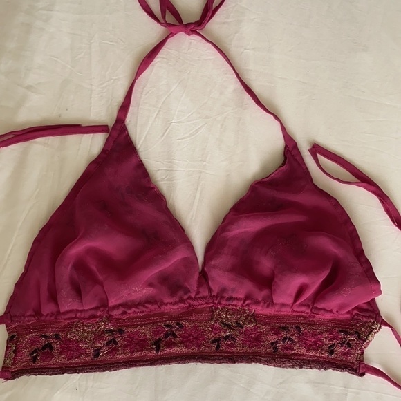 Shakti Top Bralette Saris Boho Gypsy Festival OOAK - Picture 7 of 7